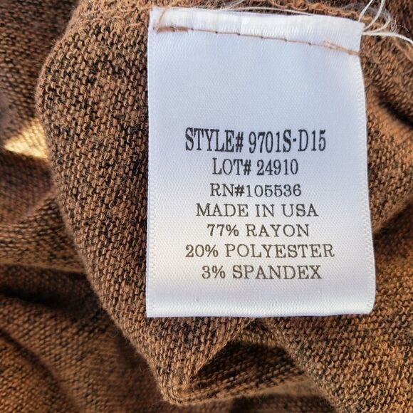 Slinky Brand Ladies Rose Gold Metallic Knit Tunic Size XS - Picture 10 of 14